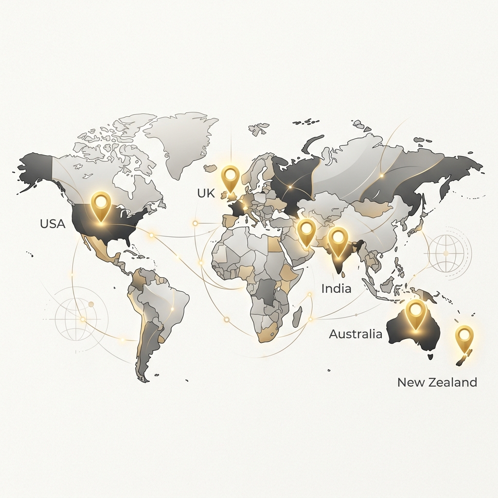 TigerTurf Global Locations Map